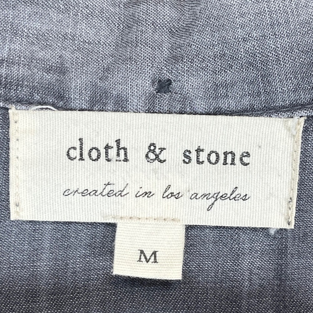 Cloth‎ & Stone Womens Gray Tencel Lyocell Tie-Front Long Sleeve Shirt - Picture 5 of 6